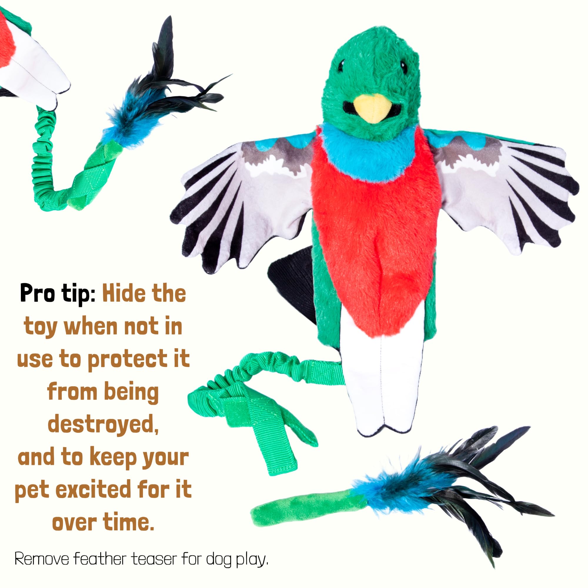 Milunova Pupr Pals - Marioneta de juguete de lucha libre para gatos y perros con acolchado resistente para un juego interactivo seguro, protección para evitar que los cachorros muerdan las manos; para