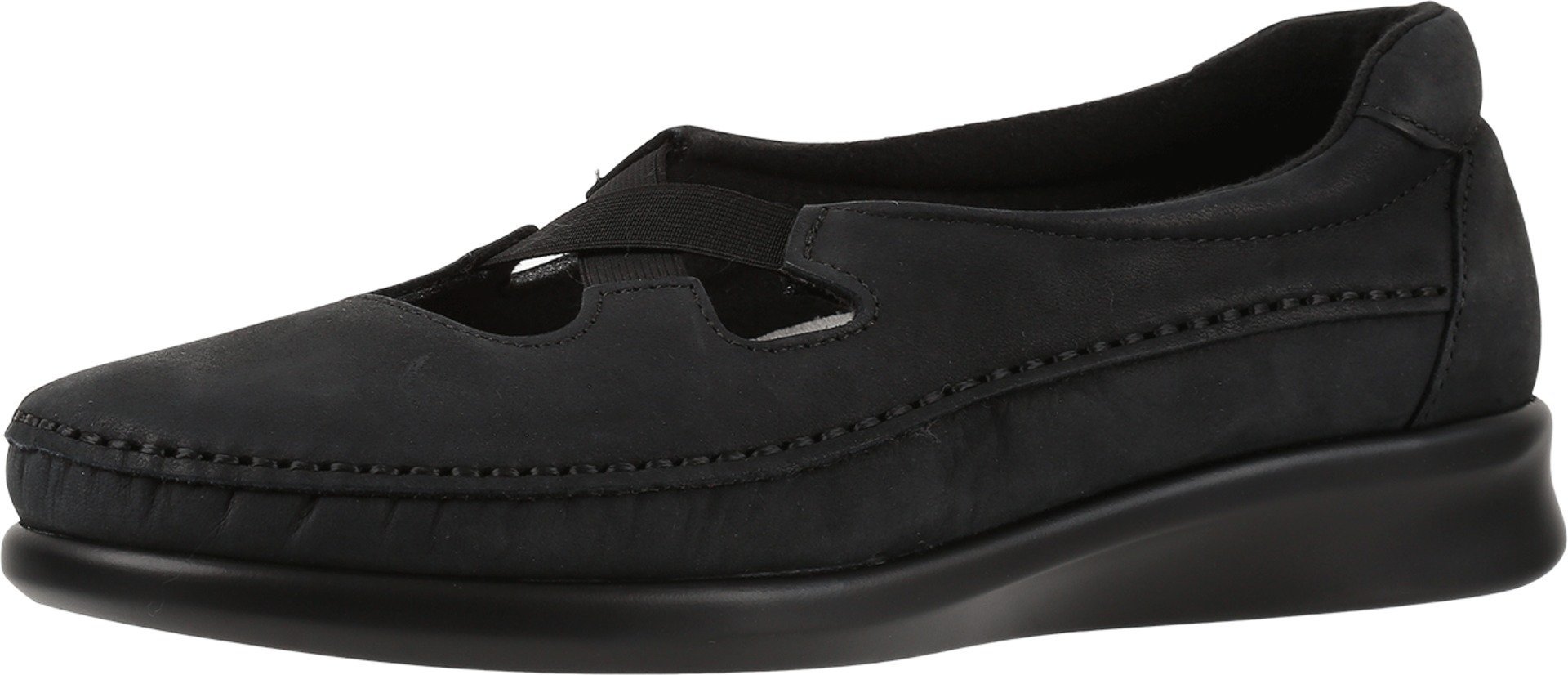 SAS Crissy Slip On Comfort Loafer Nero 7 WW - Double Wide (D)
