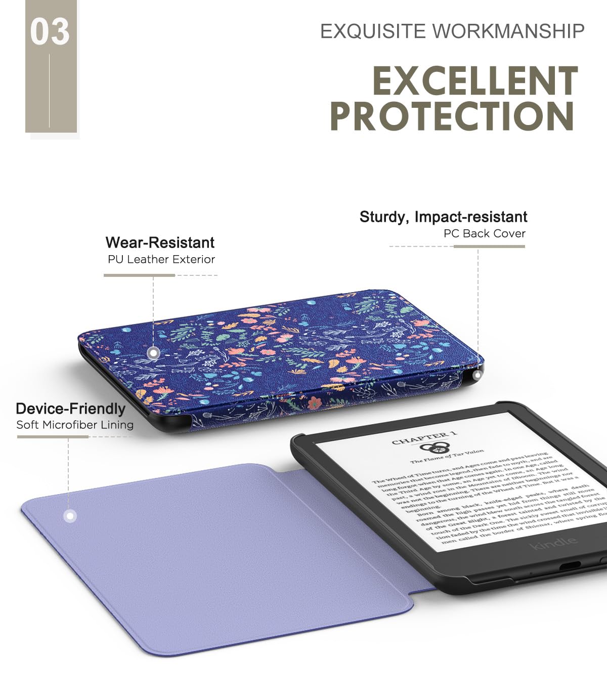 MoKo Case Fits 6" All-New Kindle (11th Generation-2024/2022 Release) - Image 4