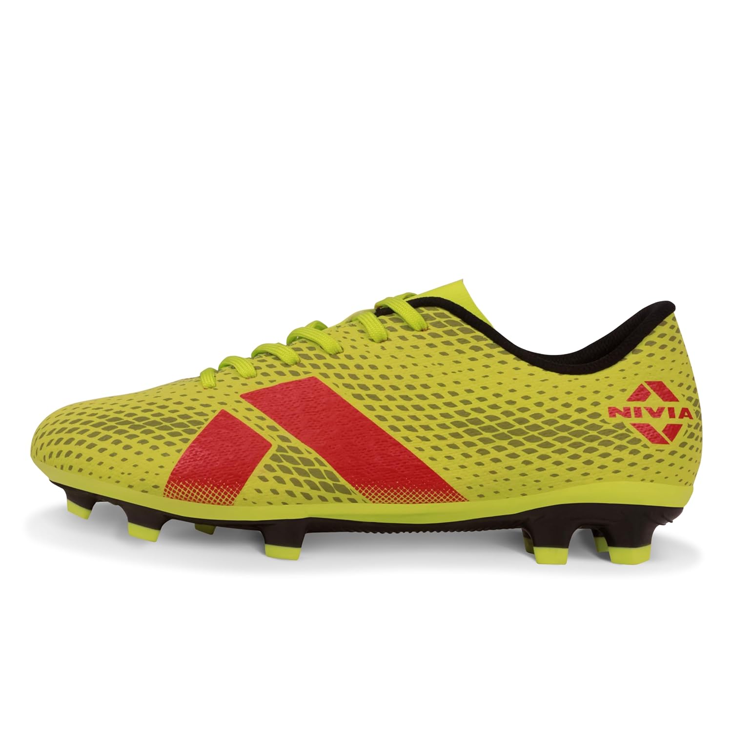 Nivia Bezel Football Studs for Men, High Shear Dual Color TPU Sole, TPU Fusion with 3D Texture Upper, Designed for Soft & Hard Natural Grass