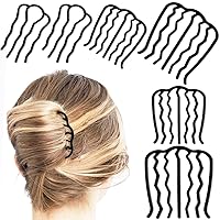 Vista 1 de 6 peines laterales de metal para el cabello, pinzas para el cabello, pinzas para el cabello, para moño, forma de U para peinado vintage, accesorios