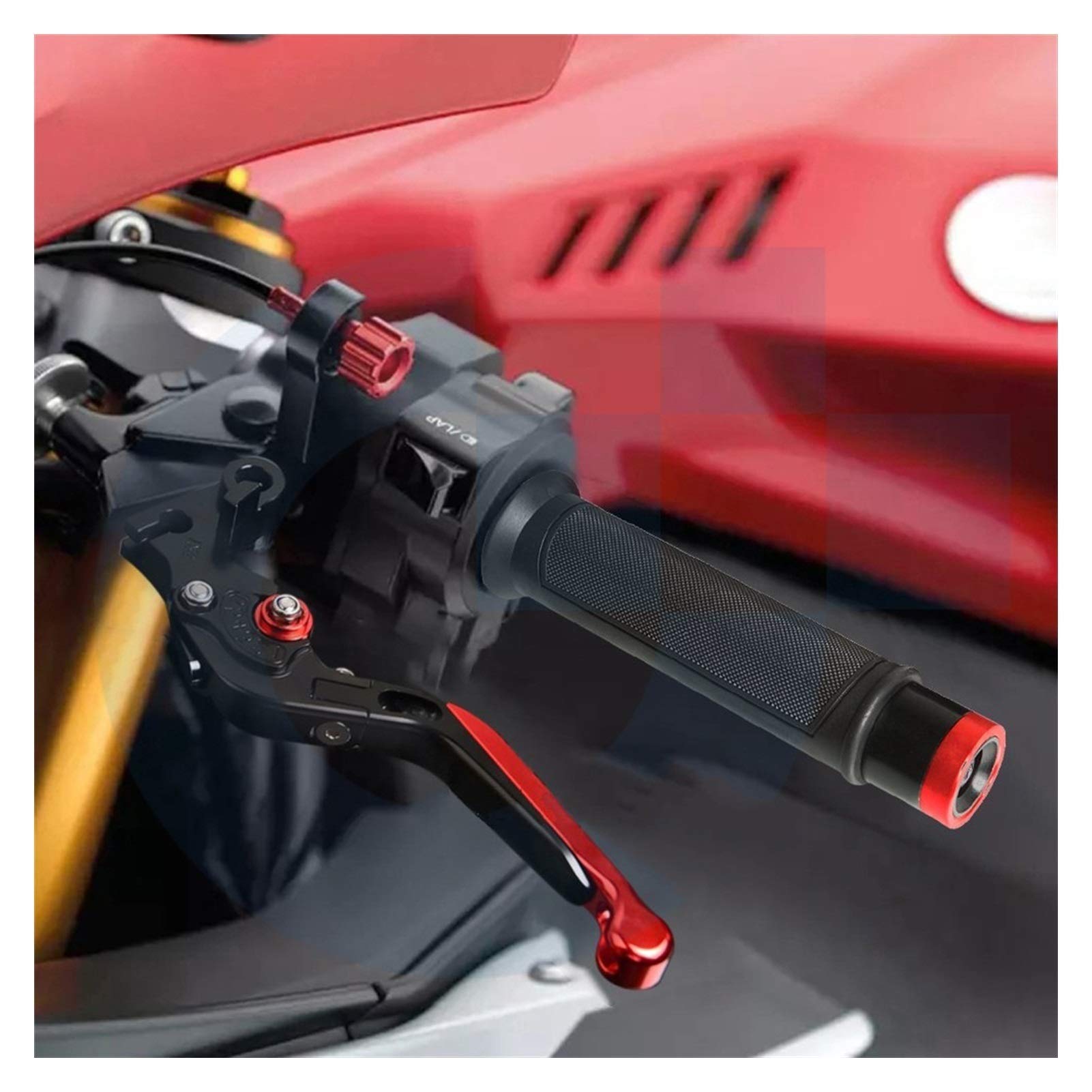 Leva Della Frizione Del Freno Per Kawasaki ZX9 1994 1995 1996 1997 Alluminio Moto Pieghevole Regolabile Allungabile Freno Leve Frizione Manubrio Manopole (Colore : N)