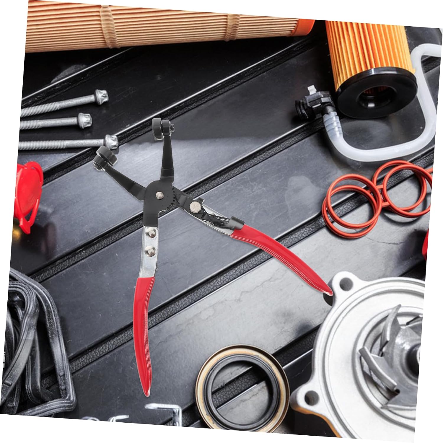 Zerodeko Automotive Hose Clamp Pliers Bend Water Tool for Efficient Removal and Repairs and Homes Versatile Design for Various Angles and Applications