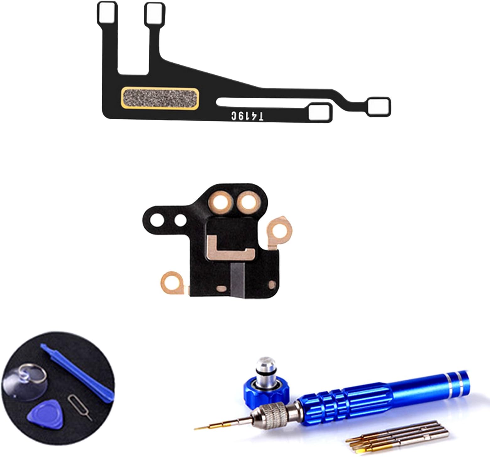 WIFI Antenna GPS Cover for iPhone Bluetooth Signal Module Flex Cable Amplifier with Tool Set by PPdigi (iPhone 6, WIFI Antenna + GPS Cover Set)
