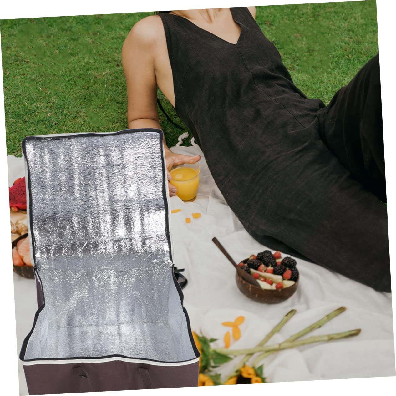 Sac d'emballage de gâteau para Comida Sac à déjeuner Fourre-tout de camping isolé Fourre-tout thermique Sac à déjeuner isolé Sac isolé Camping Sac de nourriture chaude Sac d'épicerie isolé Nourritur