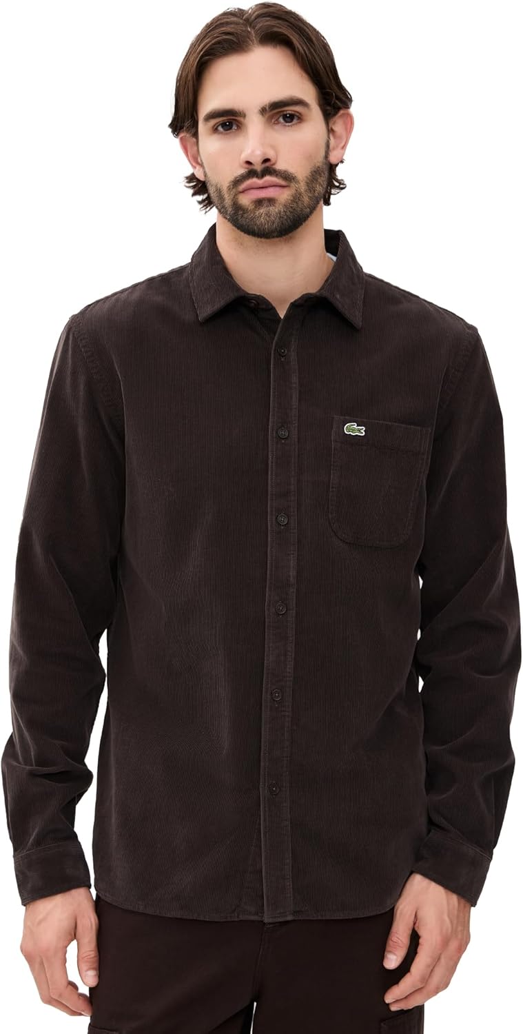 Lacoste Men's Corduroy Button Down Shirt