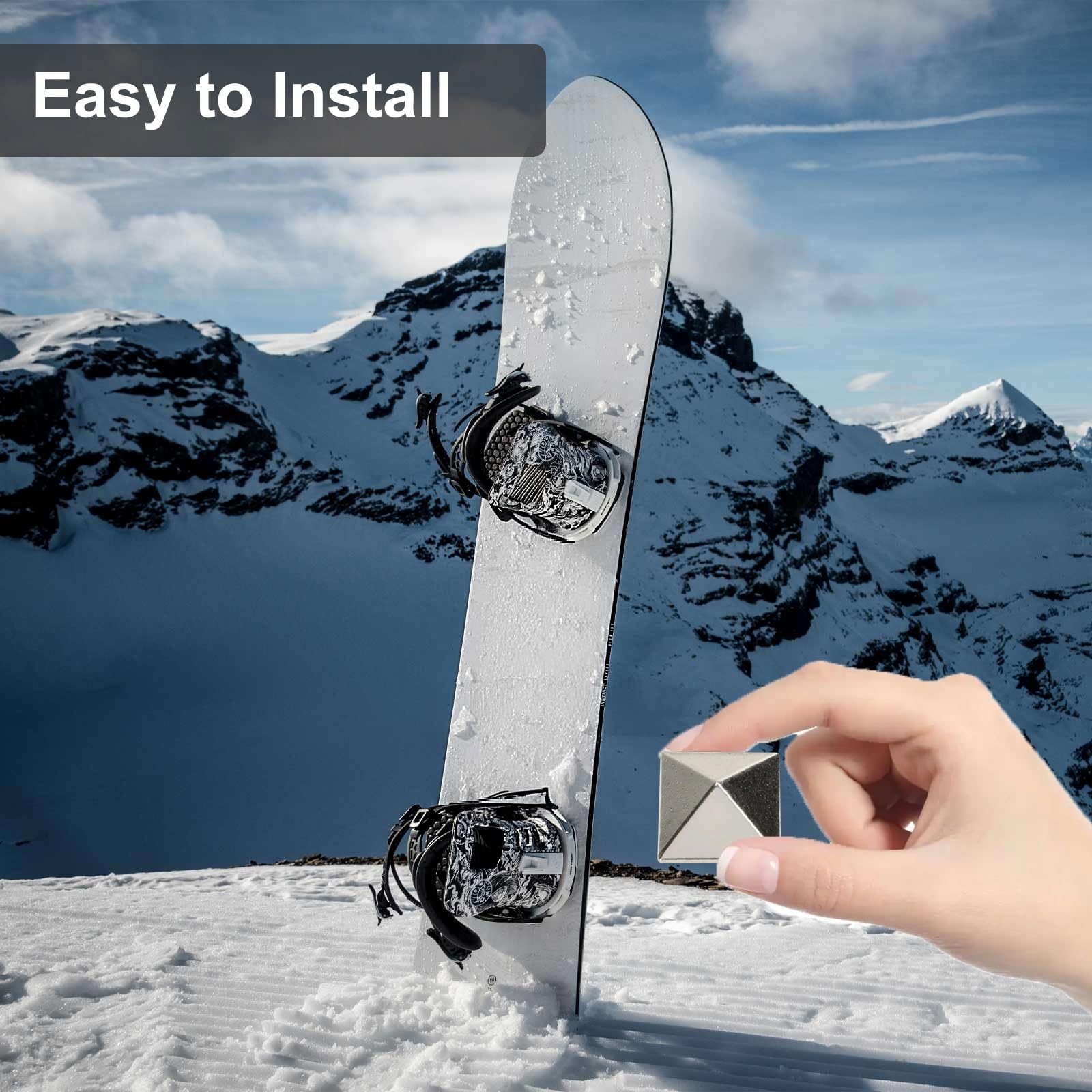Stomp Pad Snowboard 3D Antidérapant Autocollant 6 Pièces
