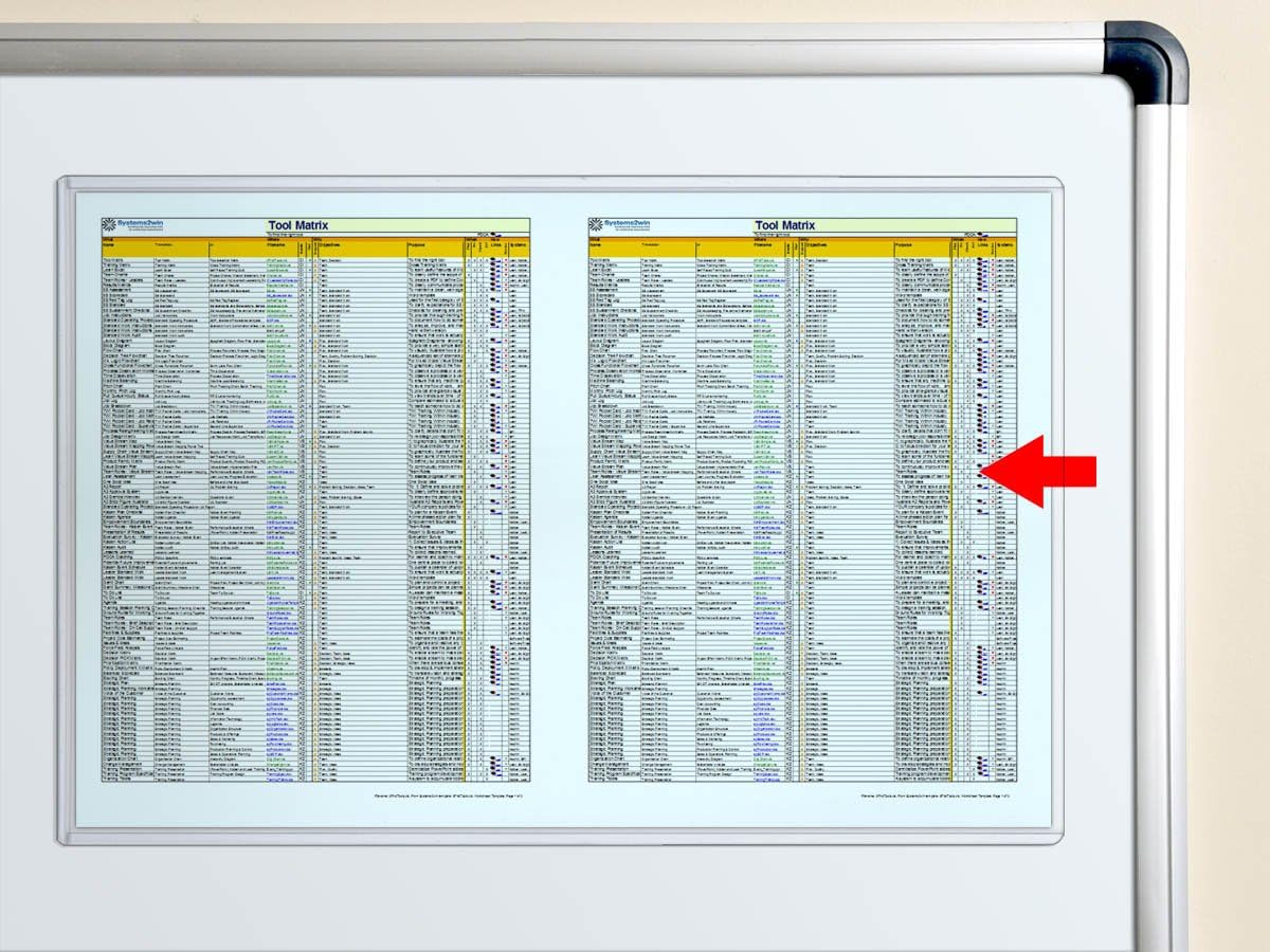 StoreSMART - Magnetic Frames - Rigid Plastic - 11" x 17" - 5-Pack - Lean / 5S / Six Sigma - HPP11X17M-LEAN-5