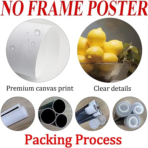 Miniatura 4 de Arte de pared vintage de limón francés, naturaleza muerta, lienzo con estampado de frutas amarillas, ilustraciones para pared, antiguo, 16 x 24