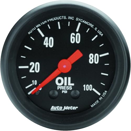 AUTO METER Manómetro mecánico de aceite de la serie Z 2604, 2-116" (52.4mm)