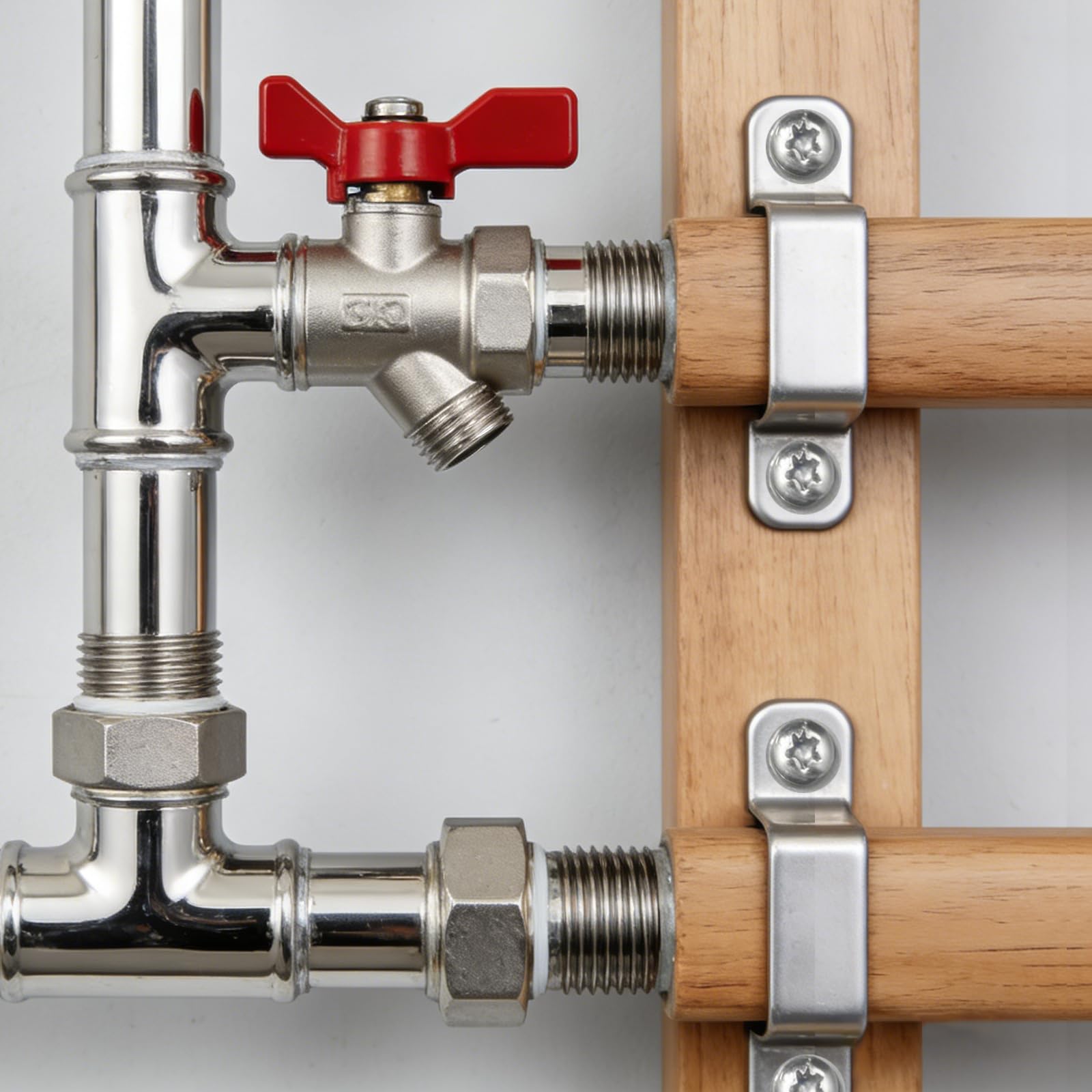 8pcs Abrazadera Cuadrada 60×40mm Abrazaderas Tubo Metalicas Cuadradas para Tubo Rectangular Apto Puertas de Entrada Ventanas Y Sistemas de Suministro Agua - 4