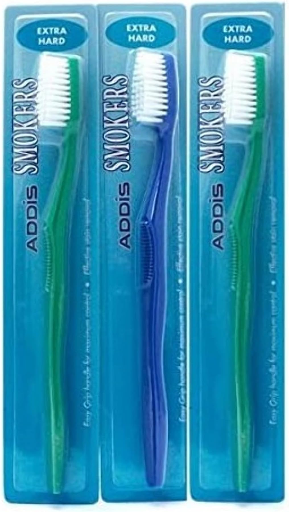 3x Wisdom Smokers Toothbrush Extra Hard Bristles
