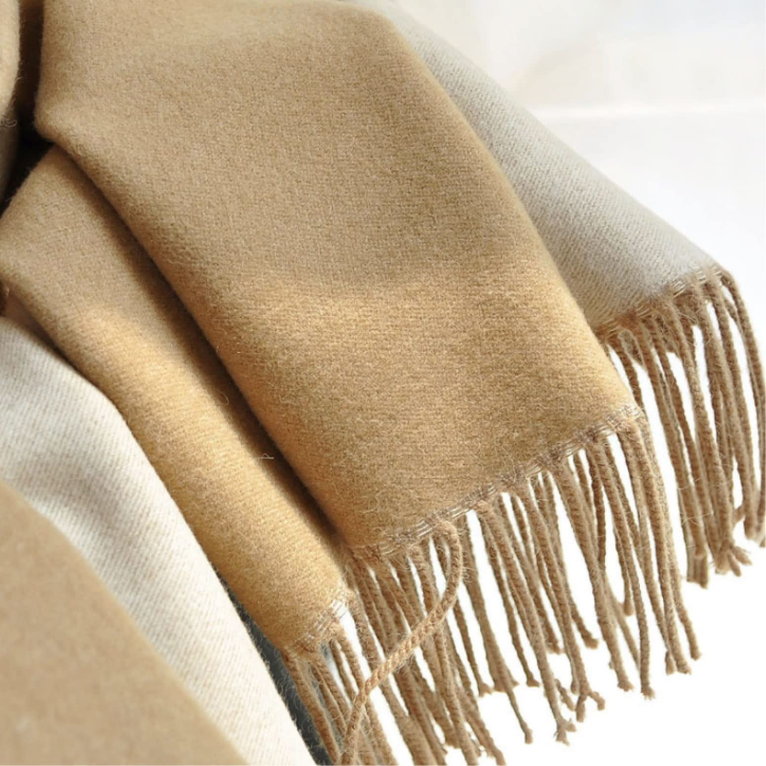 Fular Mujer Bufanda Cálido Bufanda Borlas Mujer Invierno Soild Bufanda Chal Dama Cálido Chal Mujer Fiesta (Color : A, Size : 195 * 60cm)