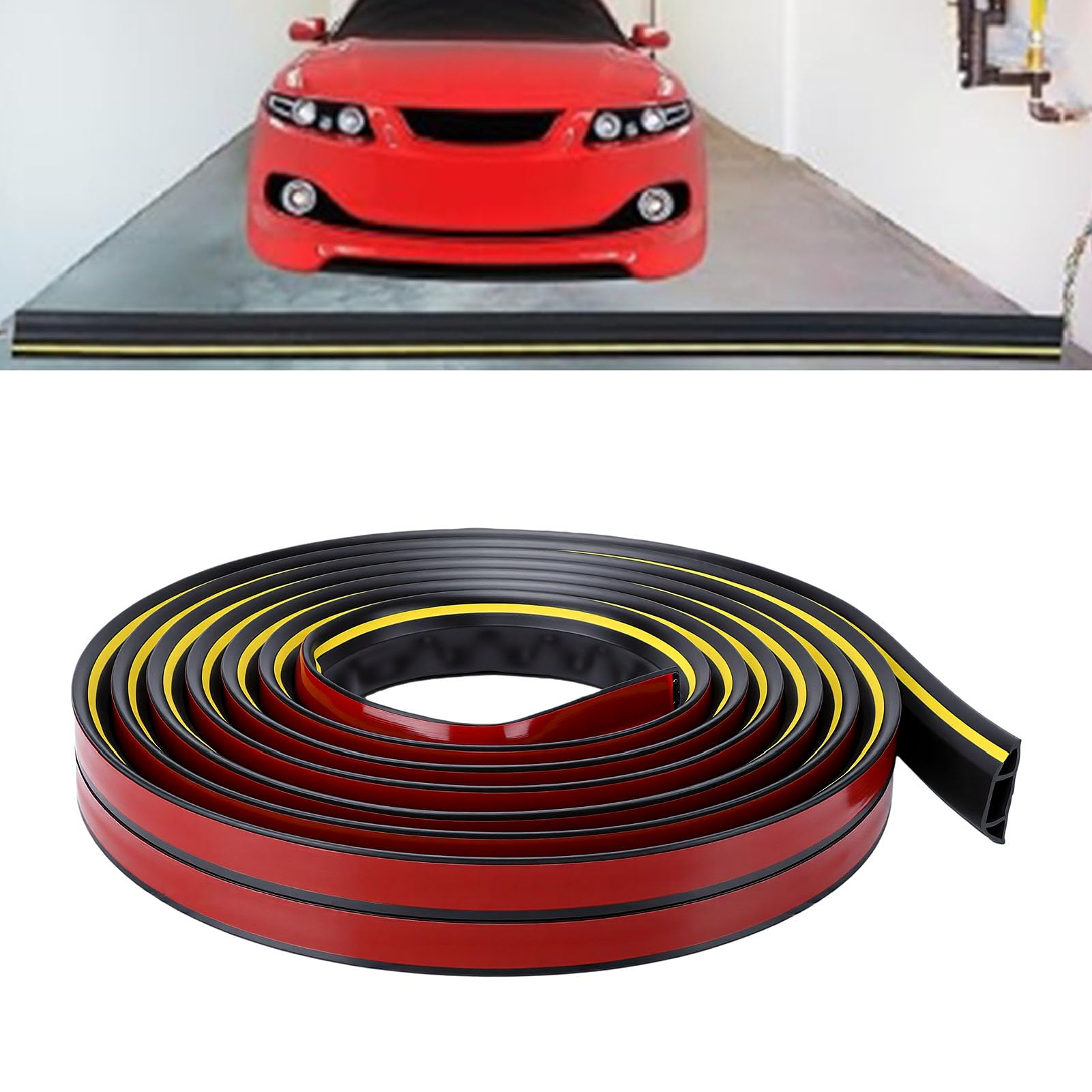 Fafeicy Cubrecables Flexible de PVC Resistente, 6 Metros