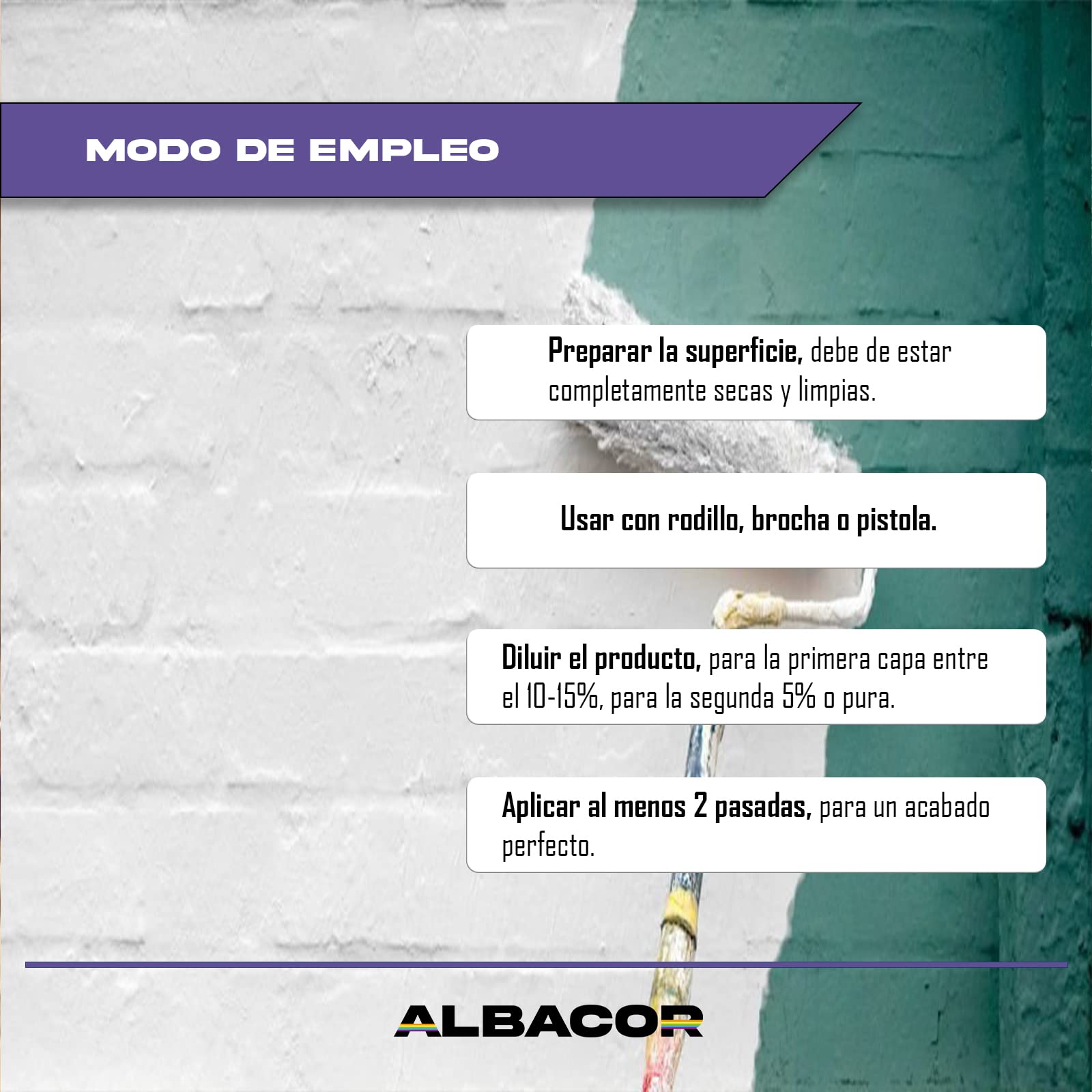 ALBACOR Pintura Blanca Exterior Pintura Fachada Antimoho Plus, Con Protección al Moho y Verdín, Alta Resistencia al Exterior, Impermeable, Revestimiento de Larga Duración (5 Kilos)