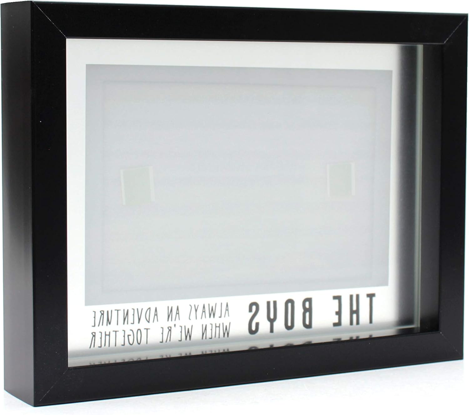 MIMOSA MOMENTS Expressions Floating Picture Frame, Self Standing (Black, The Boys) - Image 5