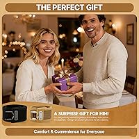 Vista 6 de Ganchos para cinturón sin hebilla, gancho de metal táctico, cinturón elástico, cinta mágica ajustable, sin hebilla para hombre y mujer