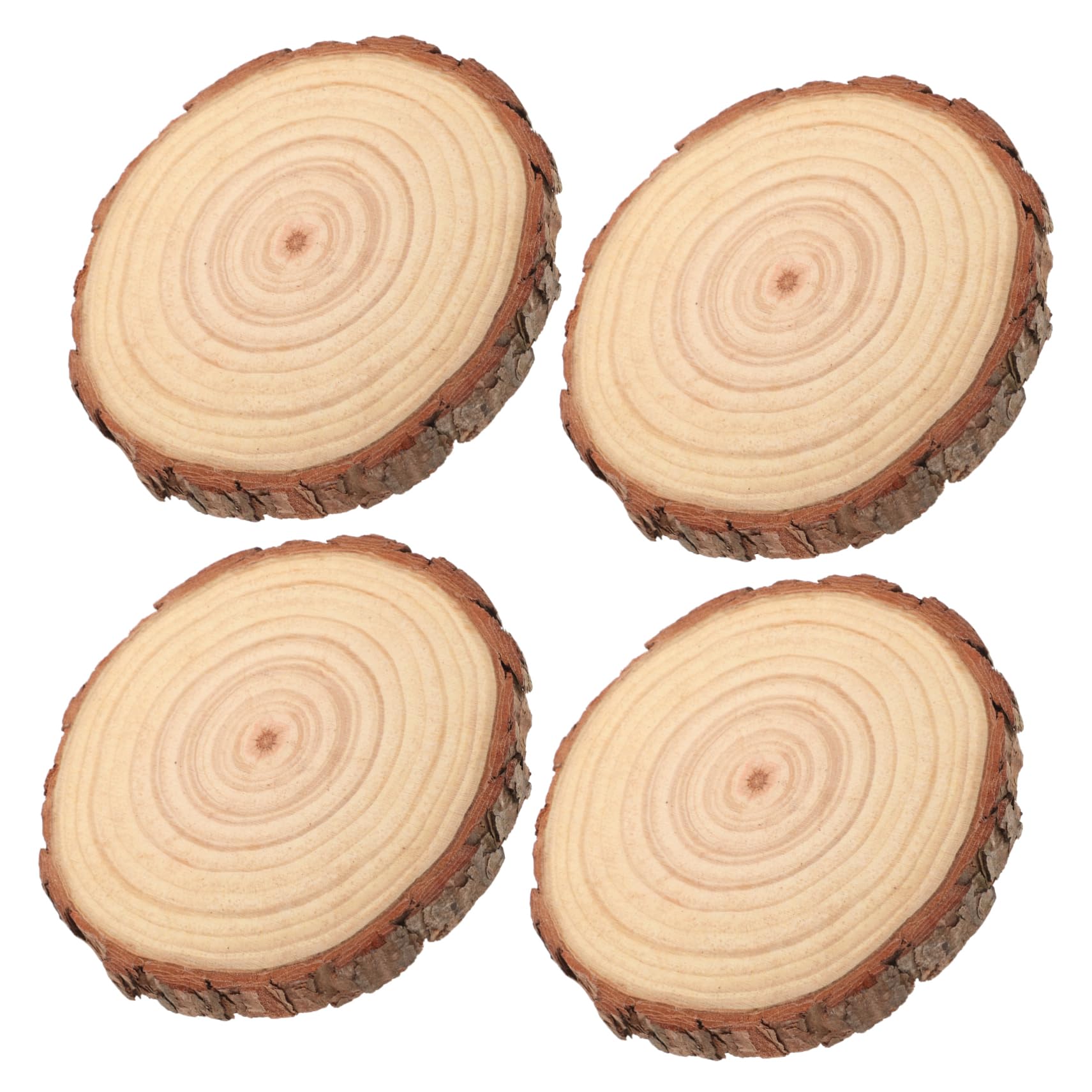 16stücke Unbehandelte Holzscheiben Für -projekte Runde Holzstücke Für Hochzeitsdeko Malen Und Basteln Natürliche Holzoberfläche
