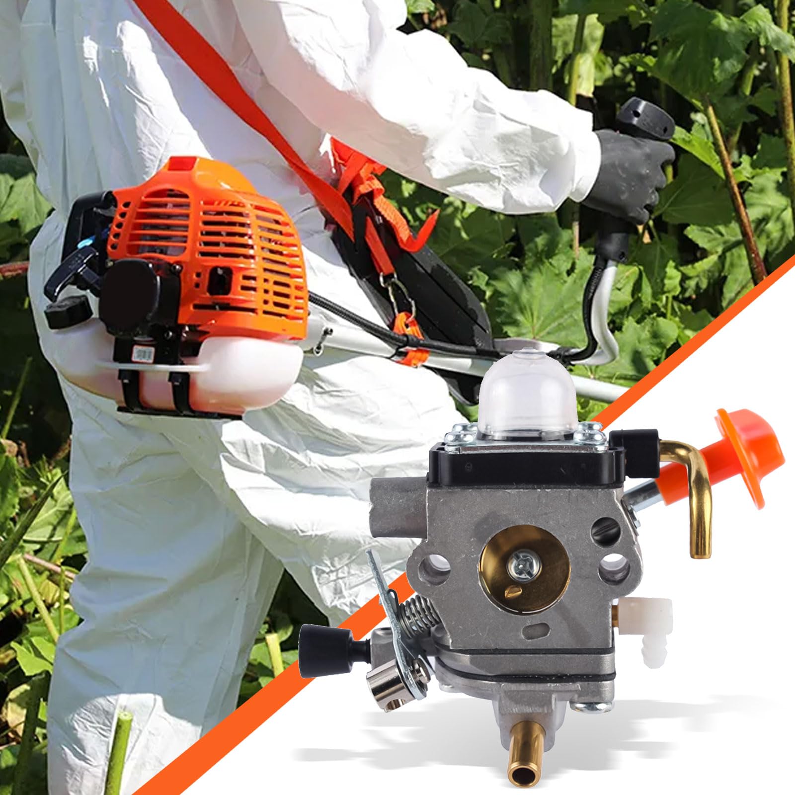 Carburateur FS90R C1Q-S174, Carburateur pour Stihl FS87 FS90 FS100 FS110R KM90 KM90R KM110R KM130R HT100 HT101 avec kit de réglage