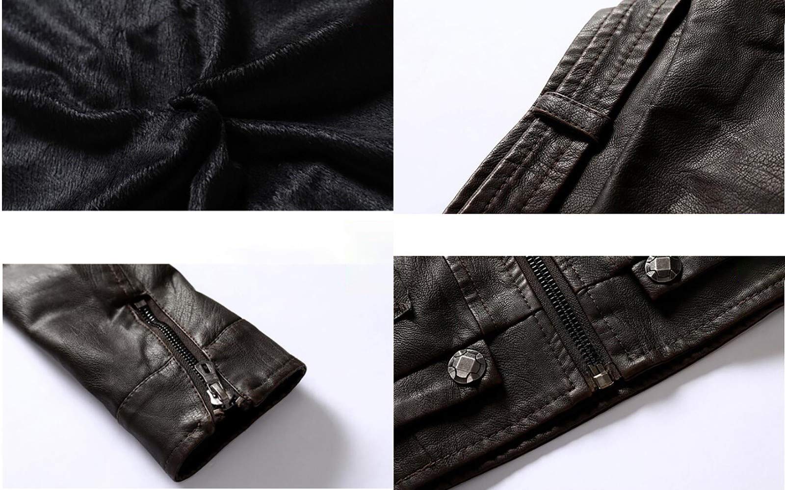 Giacca Giubbotto Moto Rally con Certificata CE Armored Giacca in pelle retrò tendenza PU giacca stile nostalgico europeo e americano