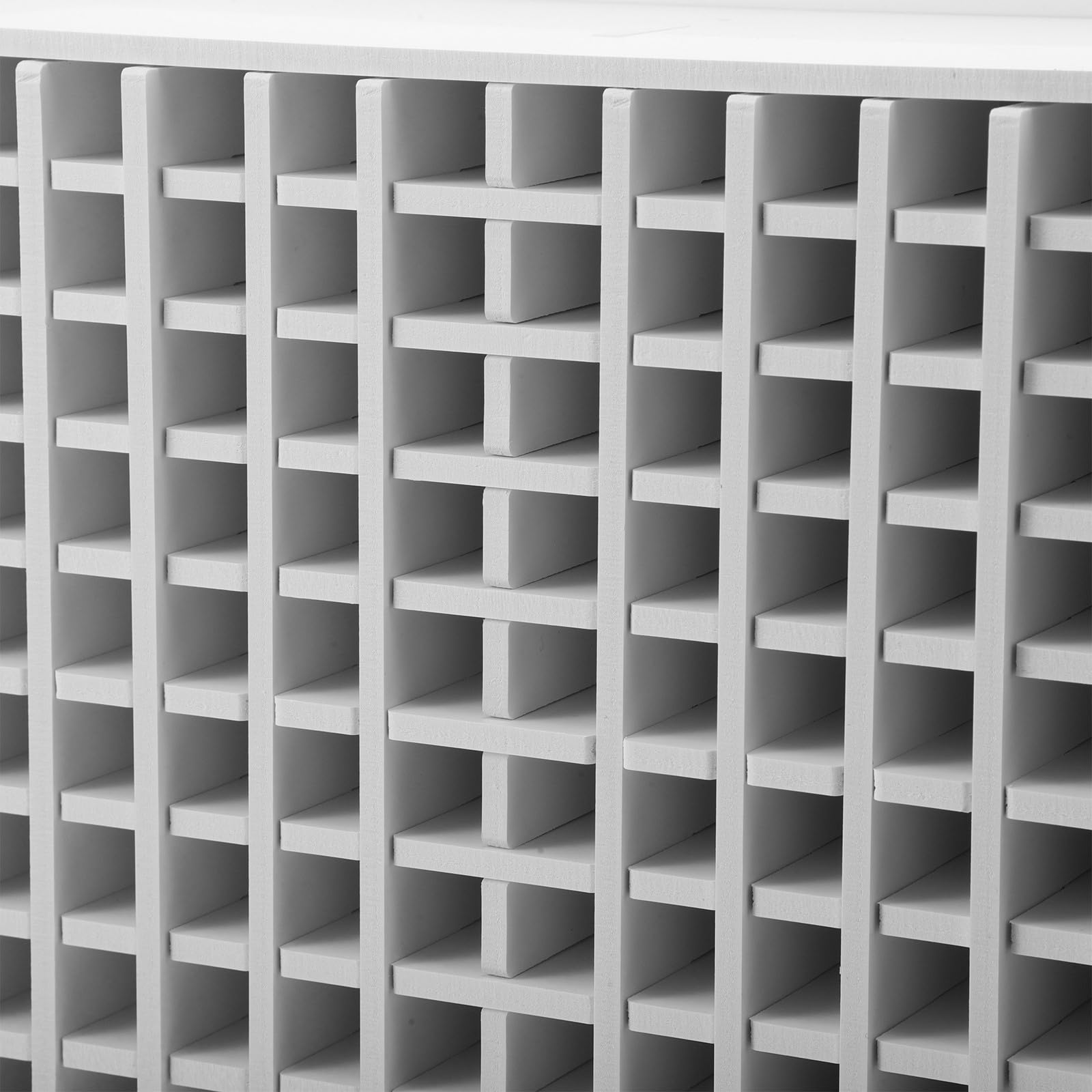 Porta Pennarelli in Legno Bianco, Design Multifunzionale Sezioni Inclinate e Scomparti Multipli, Leggero per Casa e Scuola