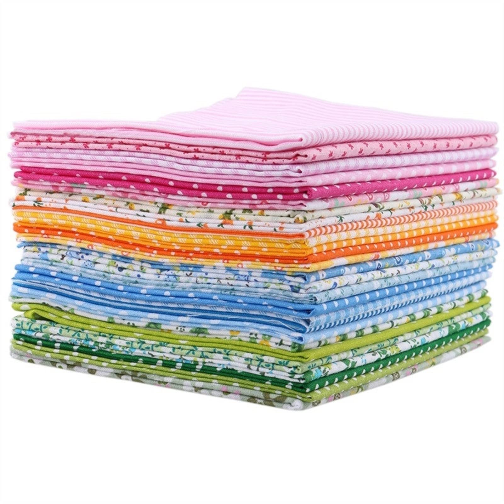 28pcs Thin Cotton Fabric Patchwork For DIY Quilting Sewing Fat Quarters Bundle Tissue Telas Tilda Needlework 50x50cm