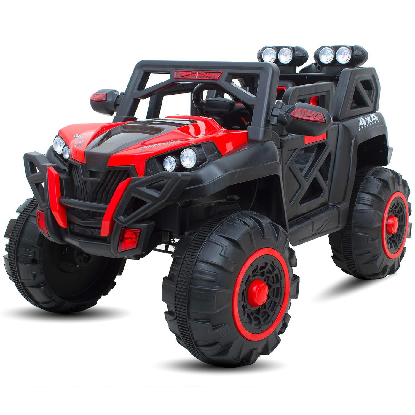 Kawaii Kids Battery Operated 4X4 Car Jeep Rechargeable Car/Jeep for Kids Electric Jeep car for Baby Racing Ride On Toy Car with R/C for Boys & Girls Kids Age 1 to 8 Years (Red) (B0CFFXNY9C) Amazon Price History, Amazon Price Tracker