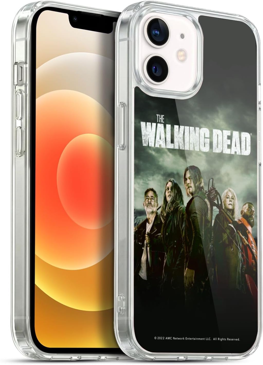 Head Case Designs Officially Licensed AMC The Walking Dead Poster Season 11 Key Art Gel Case [Military Grade Protection] Compatible with Apple iPhone 12 / iPhone 12 Pro and Compatible with MagSafe