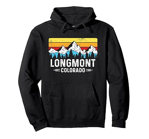 Longmont Colorado Rocky Mountains Longmont CO Souvenir Pullover Hoodie