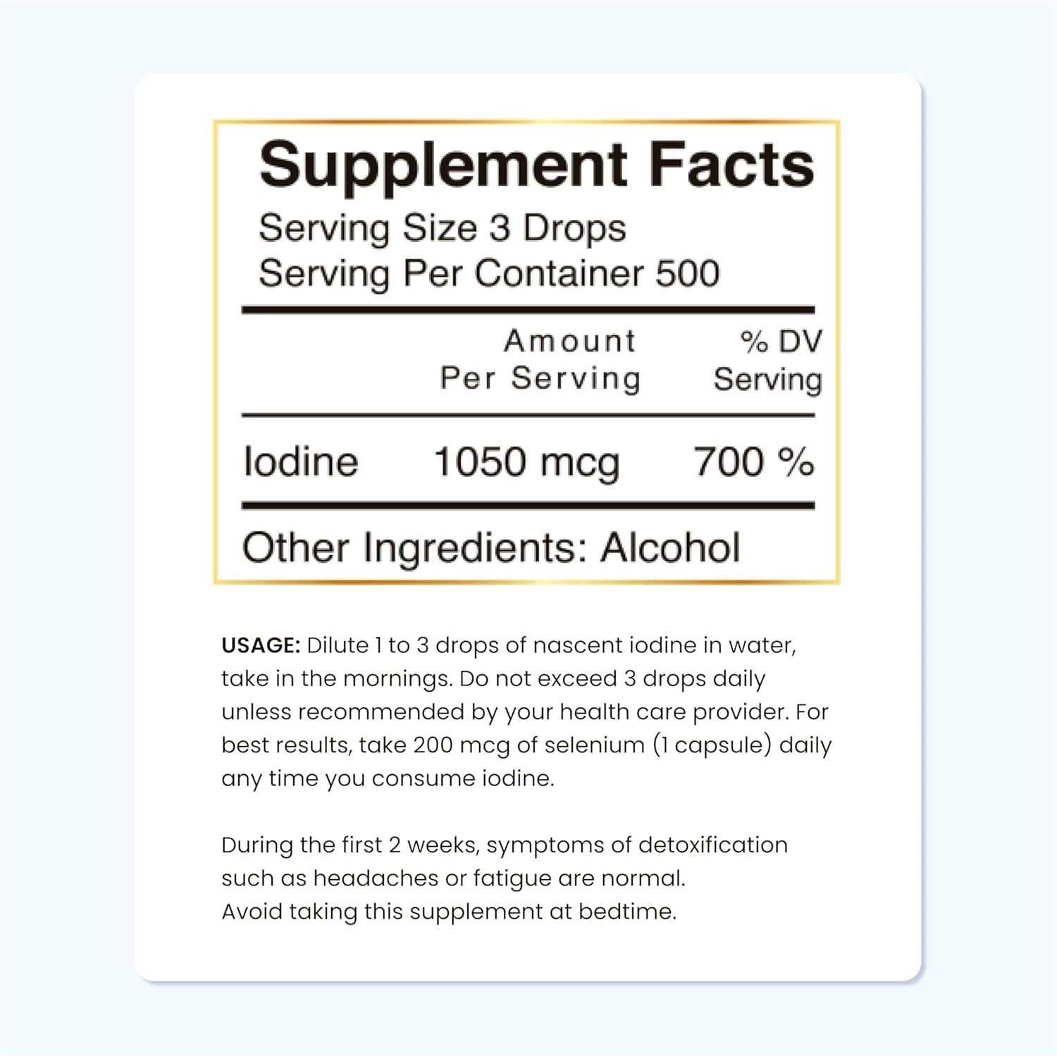 Cocó March N.M.D Nascent-Magnetized Iodine High Concentration, Thyroid & Metabolism Support, Gluten Free, Keto Friendly, Dairy Free, Soy Free, GMO Free, 1050 mcg Per Serving, 1 Fl Oz - 500 Servings