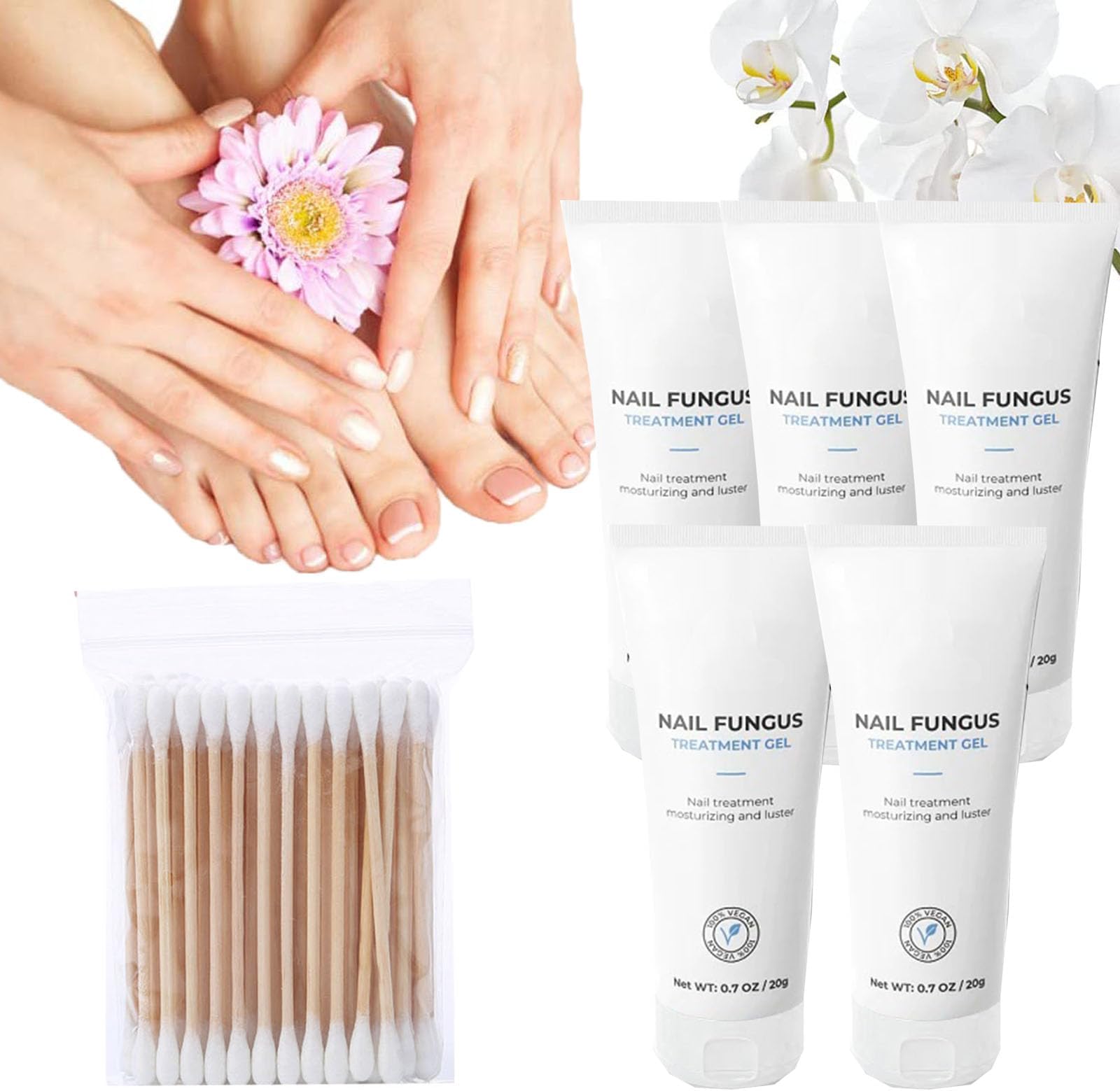 Healio Nail Treatment Gel,Healio Nail Gel,Healio Nail Fungus Treatment Gel,Nail Treatment Gel From Healio,for Brittle Peeling Breaking Thin Nails (5SET)