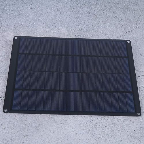 Miniatura 5 de fuwinkr Panel solar de 12 V, cargador de batería solar portátil con clip de batería, resistente al agua, tablero solar de 10 W, carga de teléfono