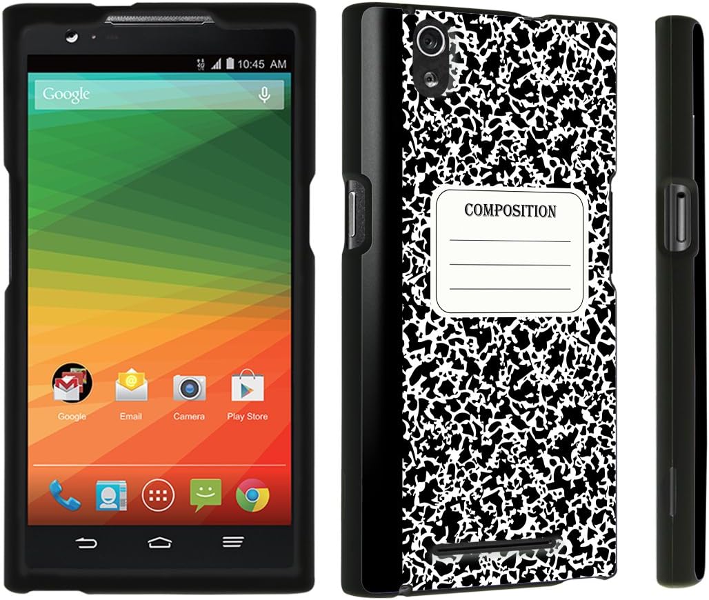 DuroCase ยฎ ZTE ZMAX Z970 Hard Case Black - (Composition Note Book)