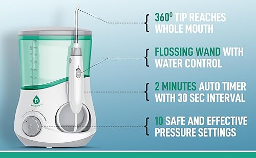 Miniatura 4 de Pursonic Irrigador oral profesional OI-200 con 3 boquillas y raspador de lengua