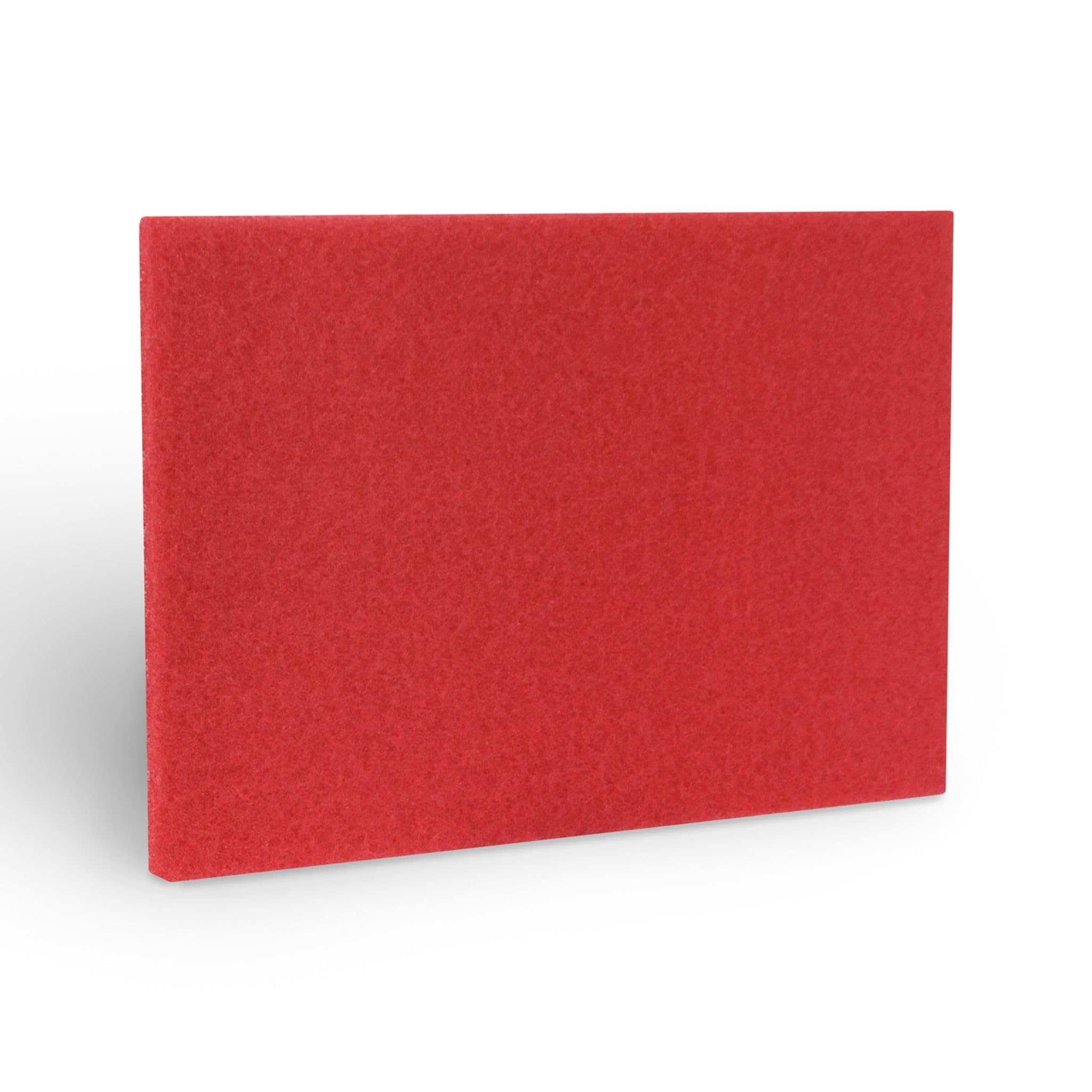 Americo fabricación 40441420 rojo pulido piso Pad Rectángulo (5 unidades), 14 "x 20"