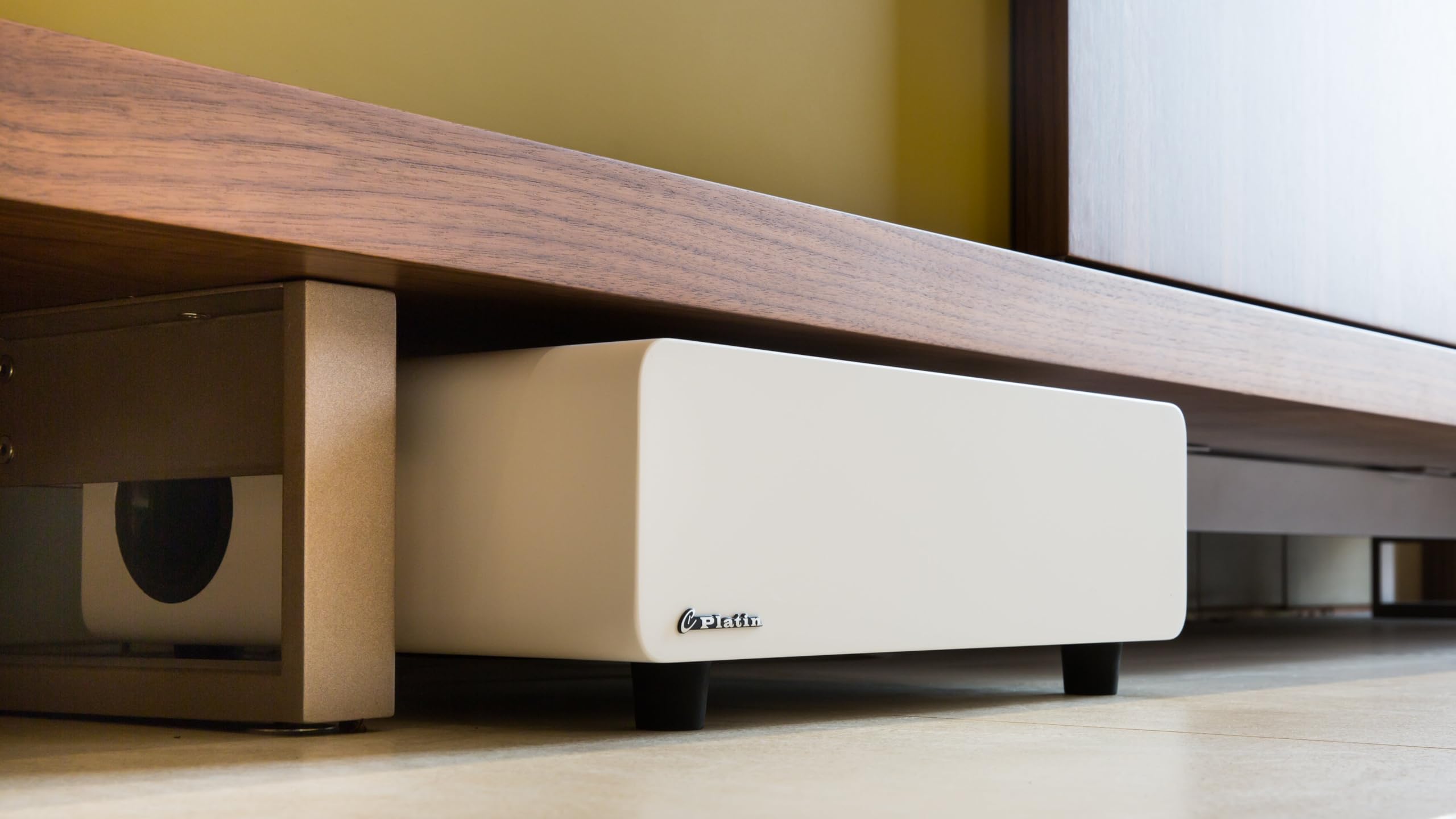 Système de son home cinéma 5.1 Dolby Atmos, système de son surround sans fil avec WiSA Low Latency, mise à niveau du son TV et de jeu pour le salon, kit Monaco compact, blanc