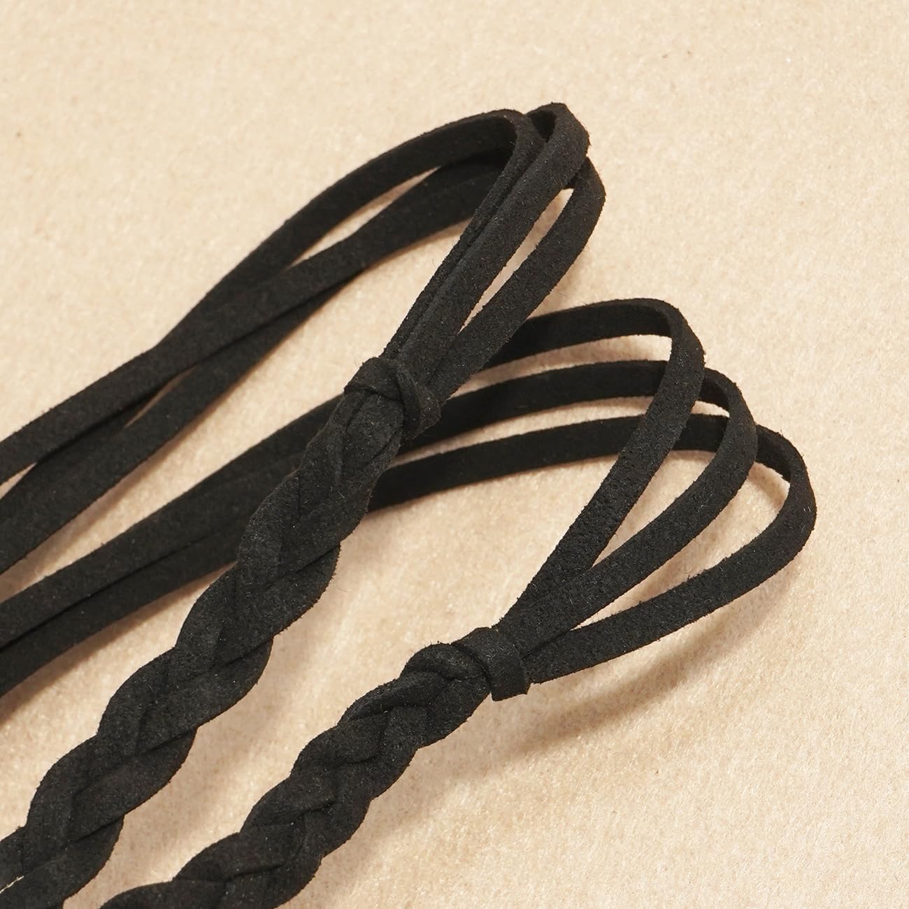 Women's Boho Braided Waist Belt Bohemian Woven Belt with Vintage Tassels for Dresses - Image 4