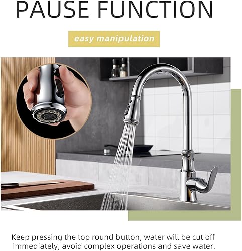 Miniatura 7 de APLusee Reemplazo de la cabeza del grifo de la cocina, boquilla rociadora de grifo para fregadero de cocina