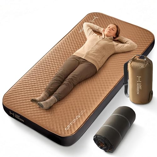 Lost Horizon Option3 Self-Inflating Foam Camping Mattress, Twin, 4.5'