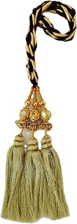 Generic Paranda Parandi Hair Accessory Braid Tassles Extensions with Mirror Golden Ball for Women/Girls (Golden)