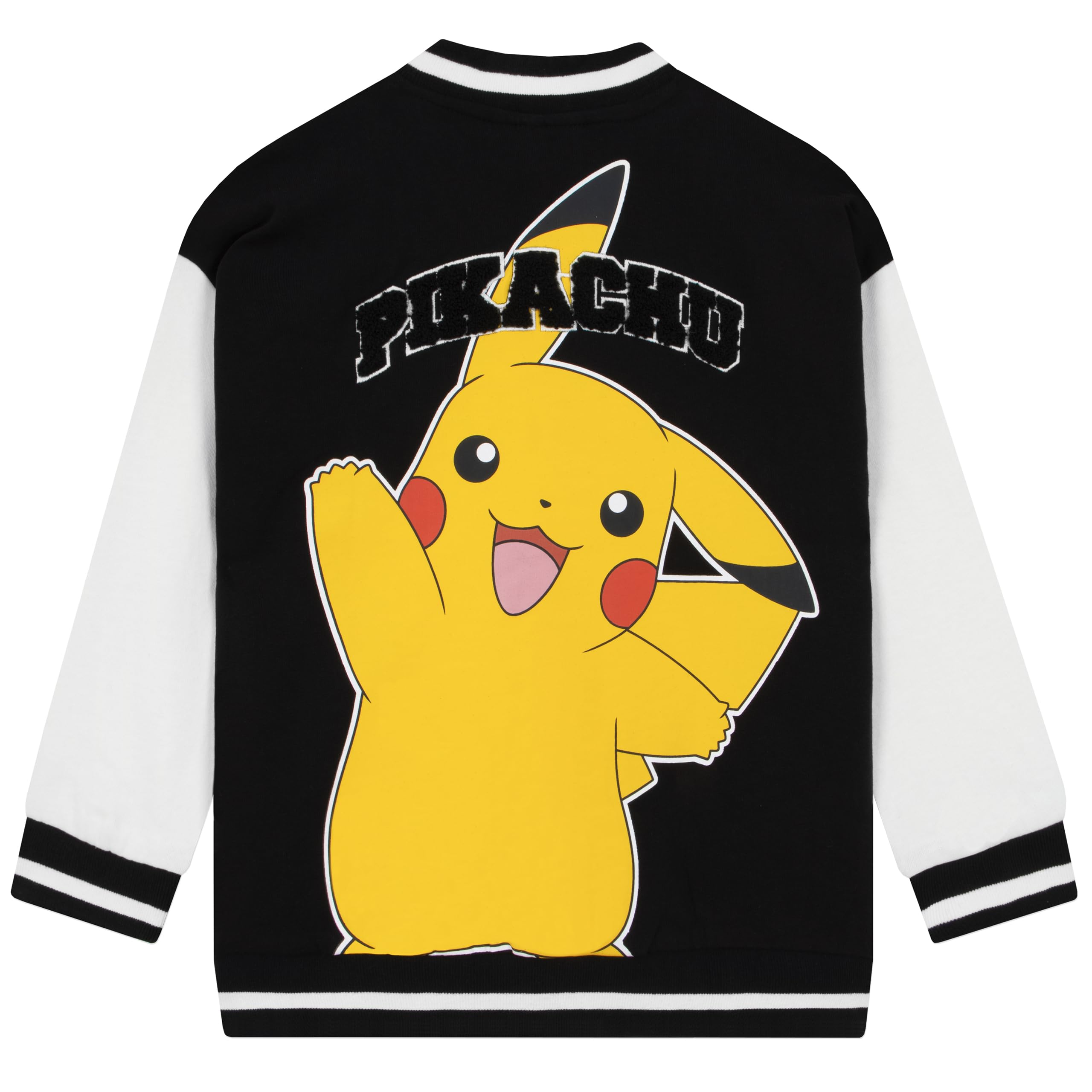 Pokemon Veste Garçon, Veste Universitaire Pikachu, Blouson Bomber Garçon Pikachu