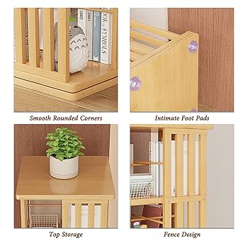 回転式本棚 5段 絵本棚 天然木 漫画 ブックシェルフラック 楽天市場】回転本棚 コミックラック 回転式本棚 5段 絵本棚 漫画