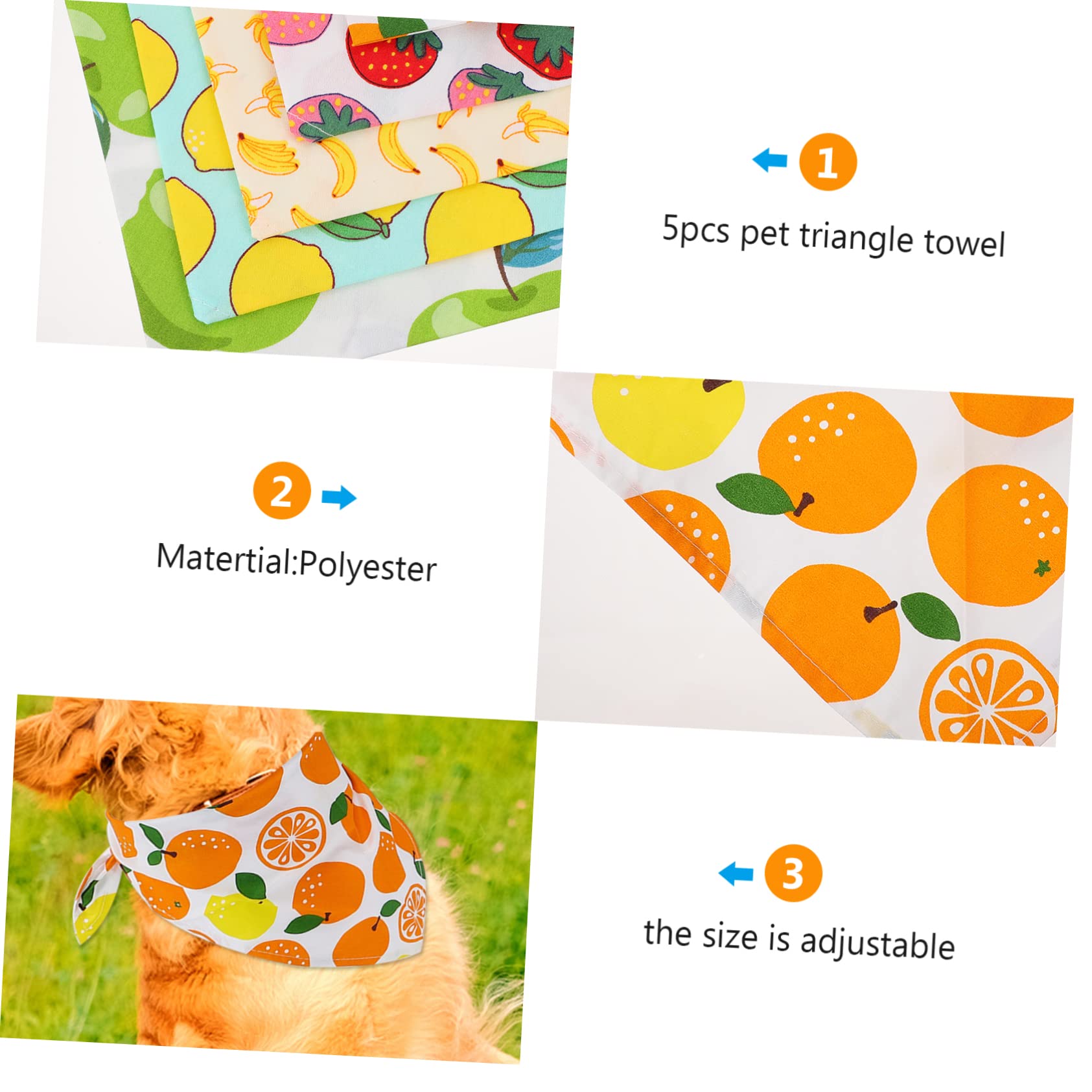 POPETPOP 15 Piezas Toalla Triangular para Mascotas Toalla De Saliva De Perro Pañuelo De Saliva De Perro Bandana para Perros Pequeños Llevar Un Pañuelo En La Cabeza Triángulo Poliéster