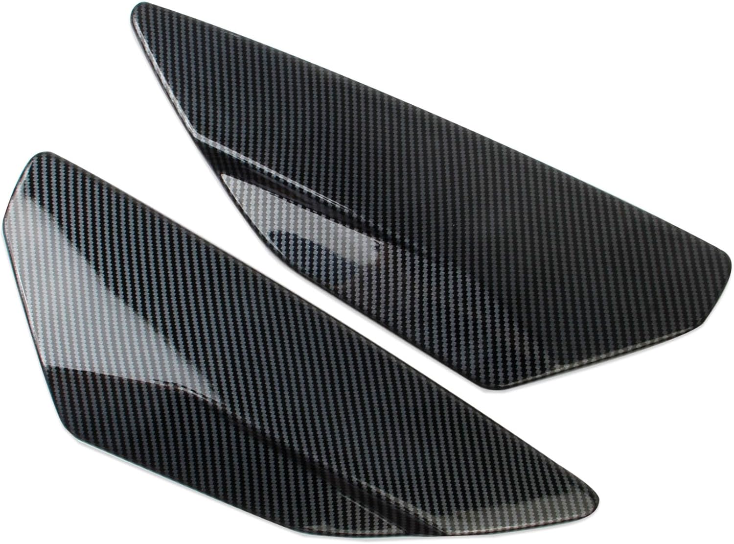 crosselec Carbon Fiber Style Rear Wing Spoiler Side Cover Trim Accessories for Chevrolet Corvette C8 2020-2026