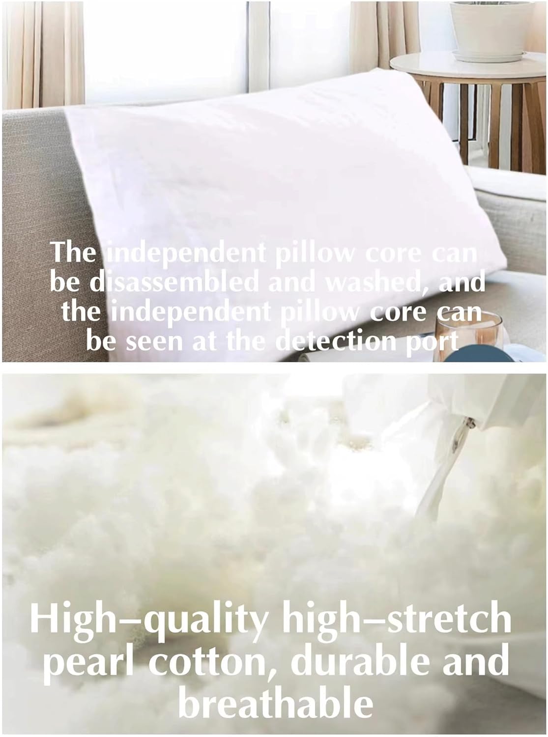 Wedge Bed Pillow Back Support Backrest Reading Pillows for Lumbar Throw Office Chair Sofa Couch with Removable Triangular Velvet Cover(Size:60x35x20cm,Color:Grey)