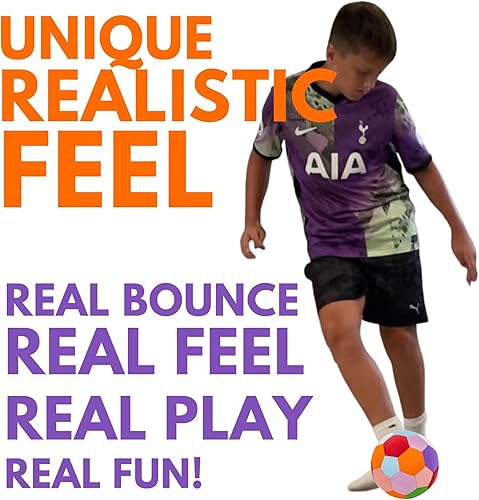 Vista 4 de The House Ball - The Original Soft and Safe Indoor Soccer Ball Size 4 Created for Inside Your Home and Yard - Fun Soccer Gift - Perfect Kids Soccer