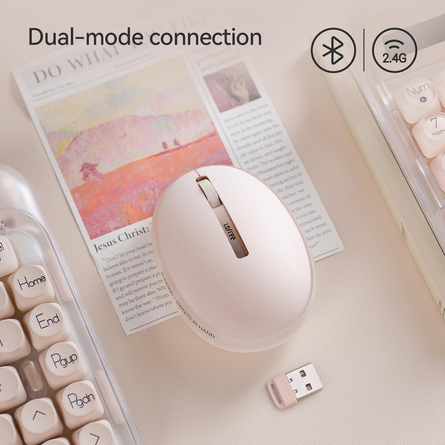 LOFREE Pudding Mouse with Bluetooth and 2.4G icons