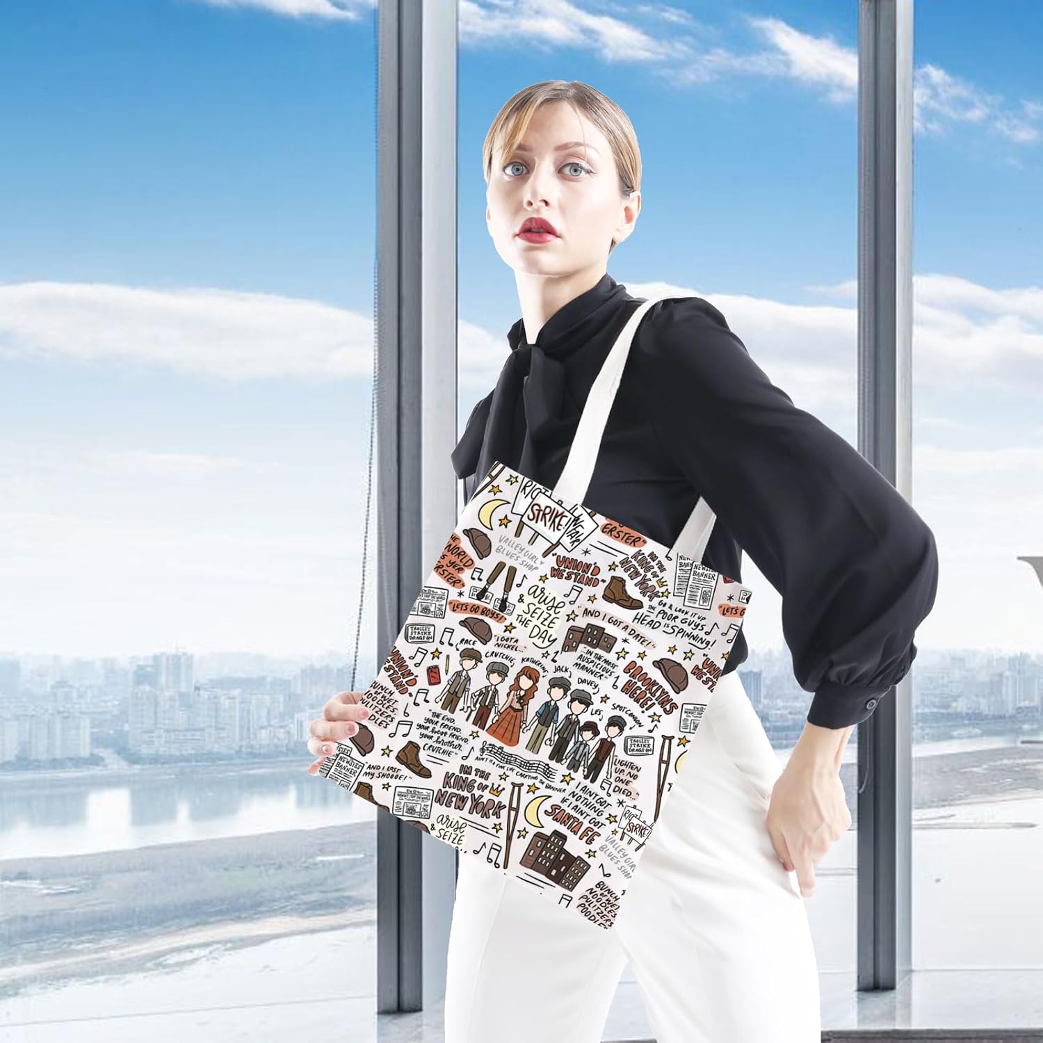 GJTIM Musical Inspired Gift Musical Theatre Gift Musical Tote Bag for Theatre Lover - Image 3