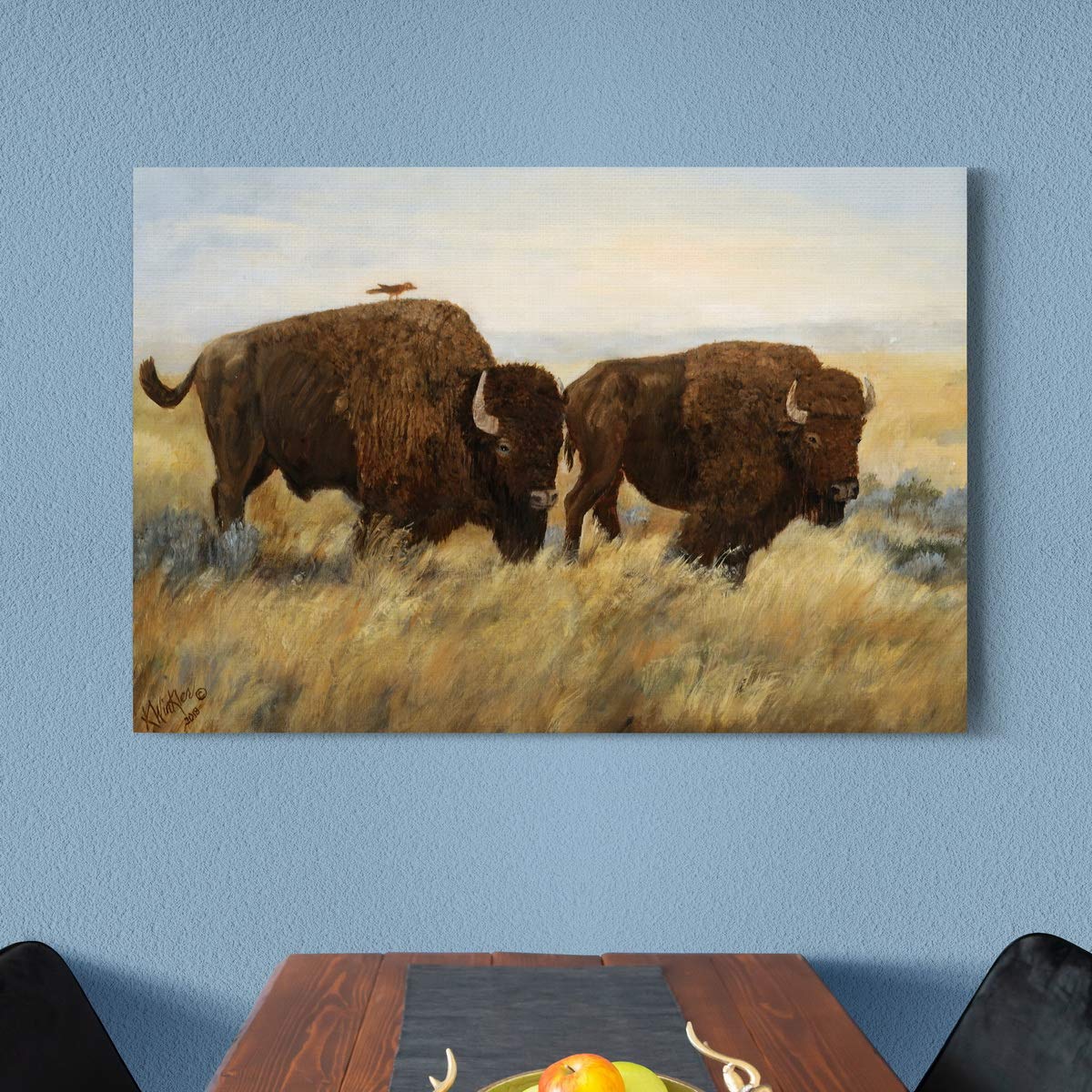Amazon.com: Renditions Gallery Hitchhiker I Wall Art,田野中