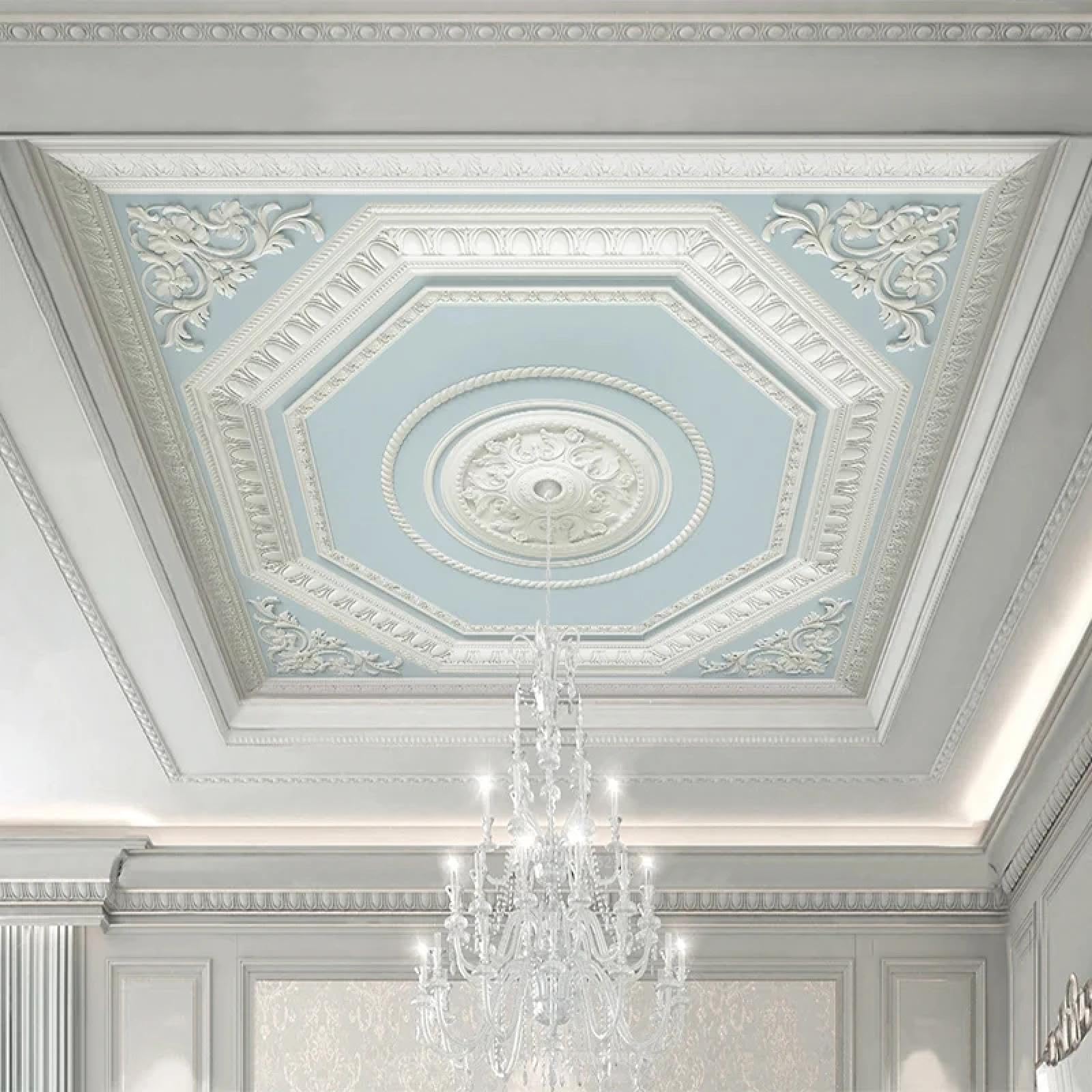 Papier peint en relief masquer les fissures plafond 3D
